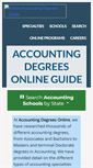 Mobile Screenshot of accountingdegreesonline.org