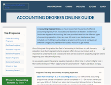 Tablet Screenshot of accountingdegreesonline.org